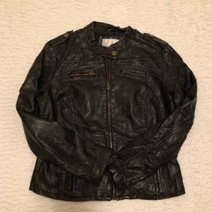 Faux Leather Jacket